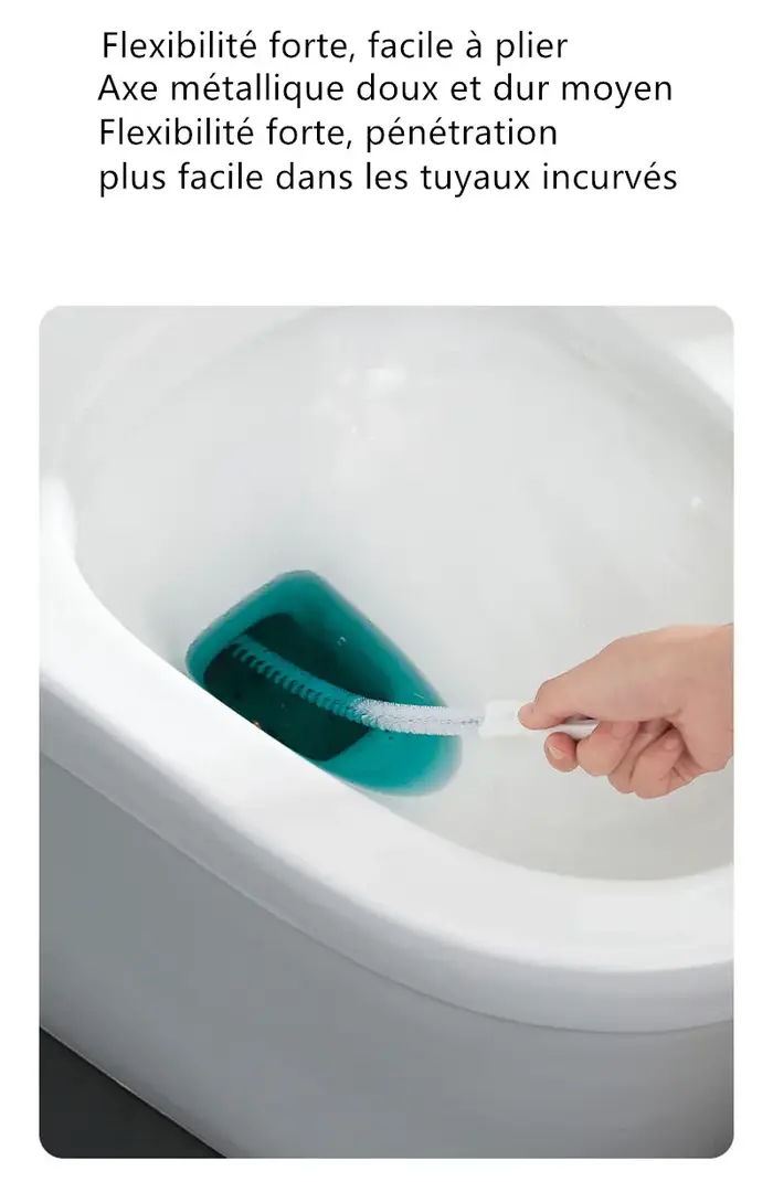 Brosse de dragage de tuyau longue durée