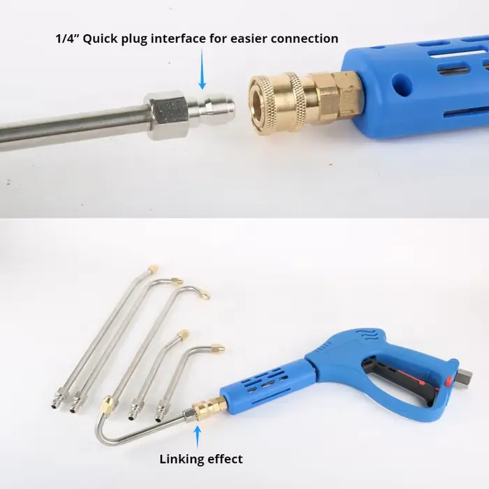 Baguette d'extension de nettoyeur haute pression avec connecteur rapide 1/4