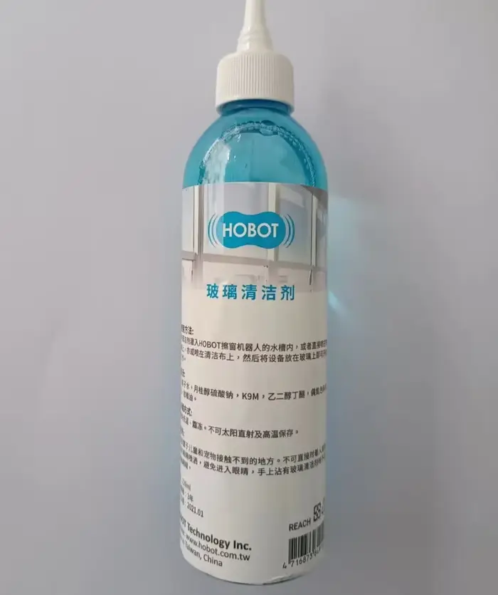 Robot de nettoyage de vitres HOBOT Original, détergent liquide de nettoyage HA51, 220ml