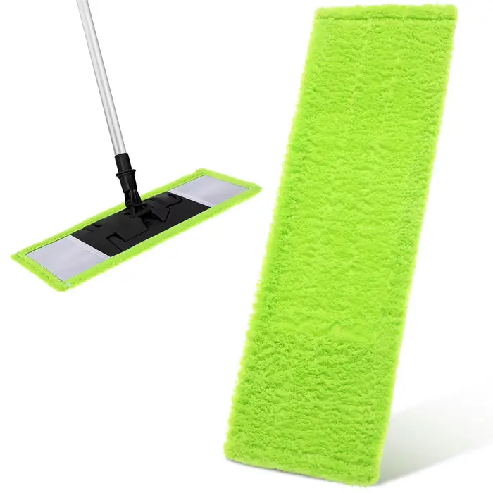 Têtes de balai en microfibre corail lavables pour sols en bois dur