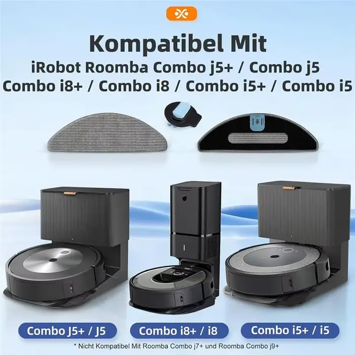 Serpillère lavable pour robot aspirateur ABIY compatible avec Irobot Roomba Combo I8+ / I8