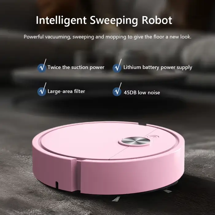 Robot aspirateur et serpillière 3-en-1 intelligent pour la maison