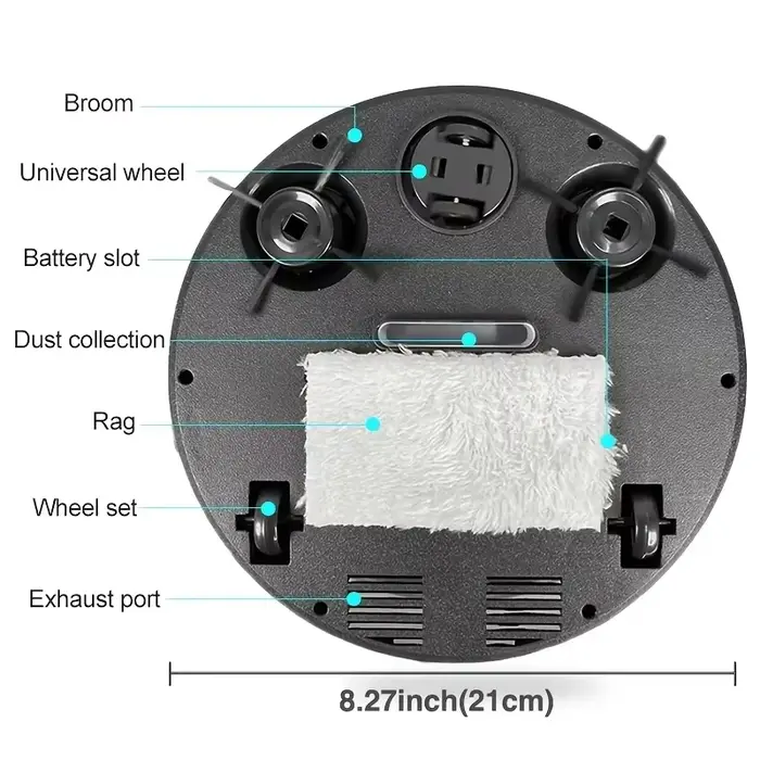 Nouveau robot aspirateur intelligent 3-en-1 2026