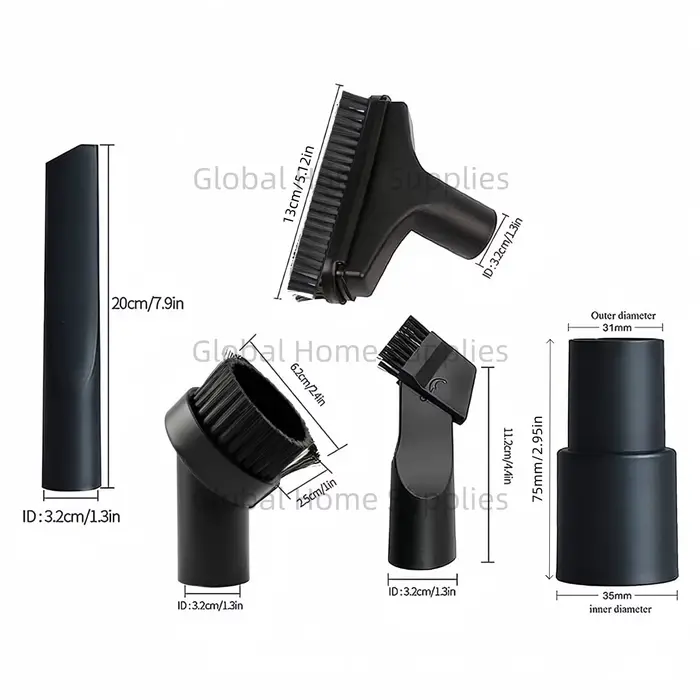 5 pièces 32mm accessoires de fixation sous vide adaptateur de nettoyage ensemble buse de brosse pour Karcher MV2 A2004 A2024 WD2 WD3 WD3P DS5500