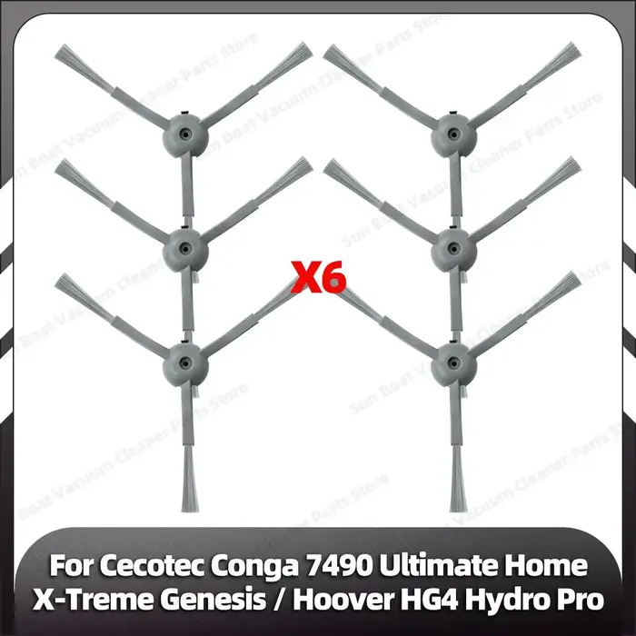 Compatible pour Conga 7490 Ultimate Home / X-Treme Genesis / Hoover HG4 Hydro Pro, brosse latérale p