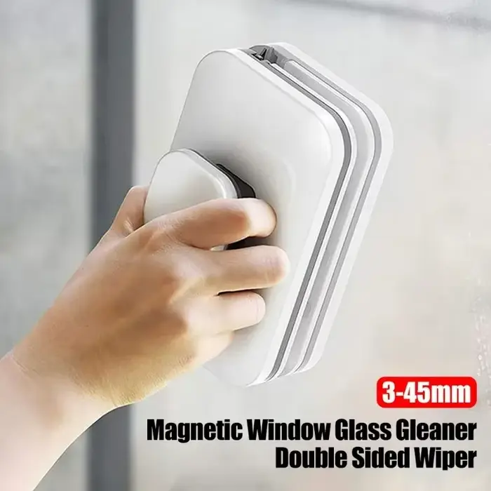 Nettoyeur de vitres magnétique Double face-grattoir à verre