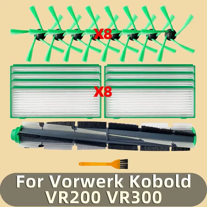 Compatible Pour Vorwerk Kobold VR200 VR300 Aspirateur Kit de Remplacement Rouleau Principal