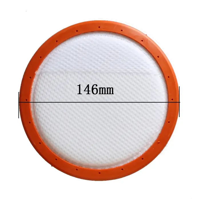 Filtre d'aspirateur lavable 146mm/130mm, filtre rond HV, éléments filtrants en coton HEPA pour Midea