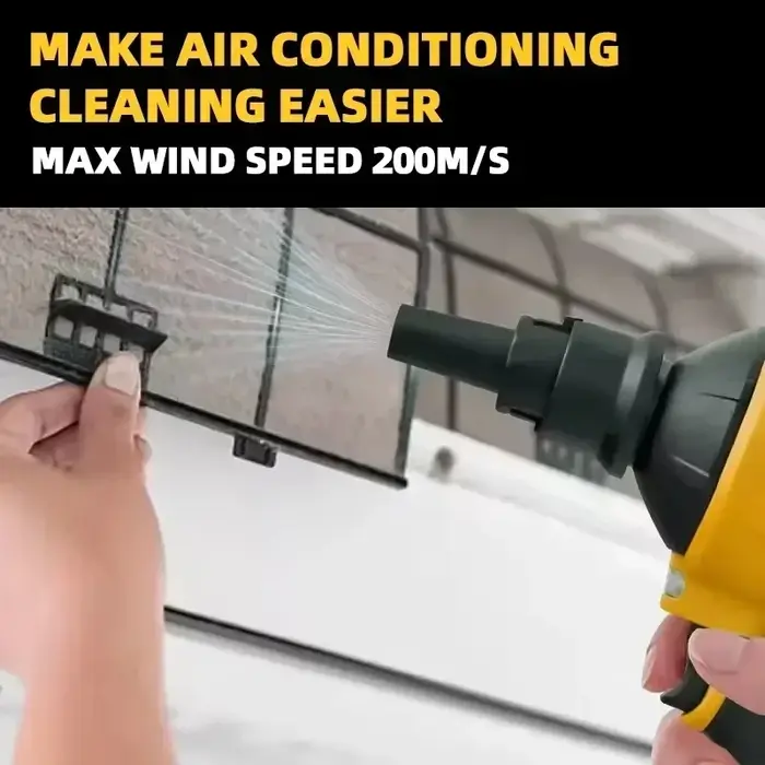 Pistolet souffleur d'air sans fil avec buse, machine à dépoussiérer multifonction, outil de gonflage pour batterie Dewalt