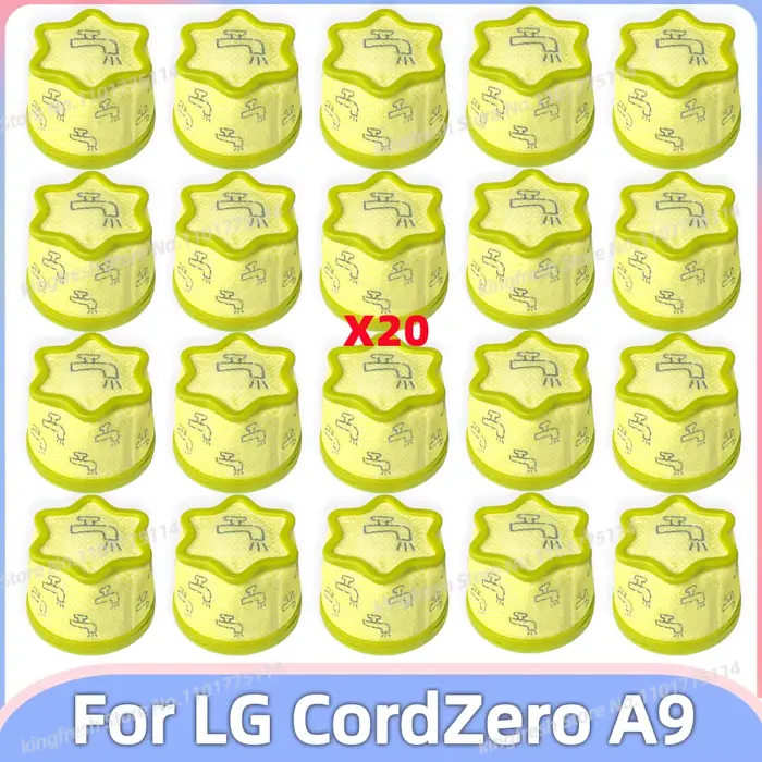 Compatible avec le filtre pré-filtre pour les pièces de l'aspirateur LG CordZero A9 A958VA A958SA A958IA A938SA A9K Master / Extra A907GMS A905RM A906SM