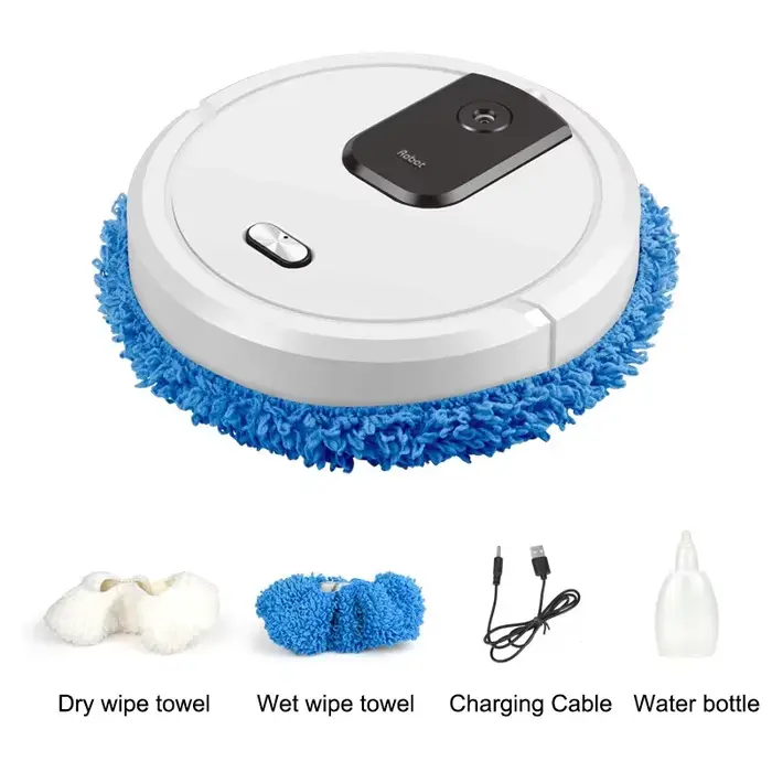 NOUVEAU Robot aspirateur et serpillière intelligent, nettoyage à sec et humide, rechargeable, appare