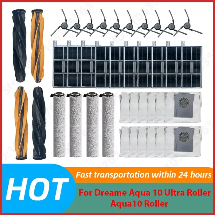 Pièces détachées pour aspirateur Dreame Aqua 10 Ultra Roller Aqua10 : brosse principale