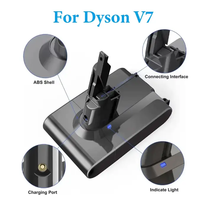 Batterie 21.6V pour aspirateur Dyson V7 V8