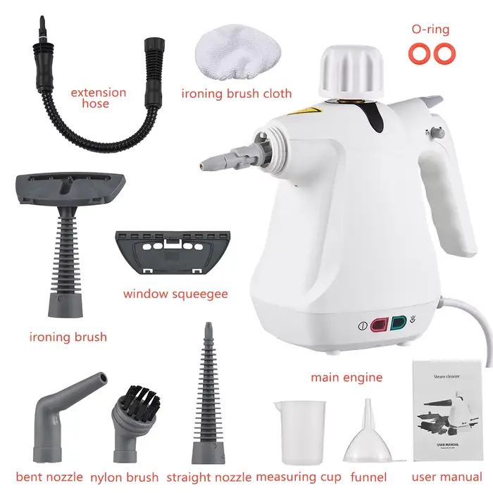 Nettoyeur à vapeur portatif 12 en 1, multi-usages, Machine de nettoyage à vapeur pressurisée à haute