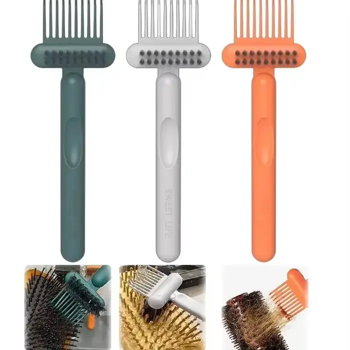 Outil de nettoyage de peigne à cheveux et de brosse à double Action