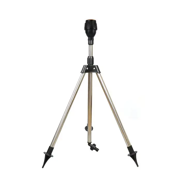 Arroseur rotatif automatique de jardin à 360 degrés, ensemble de trépied en acier inoxydable, suppor