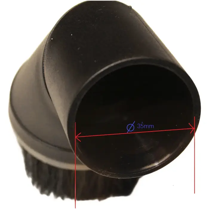 Brosse à poussière ronde noire
