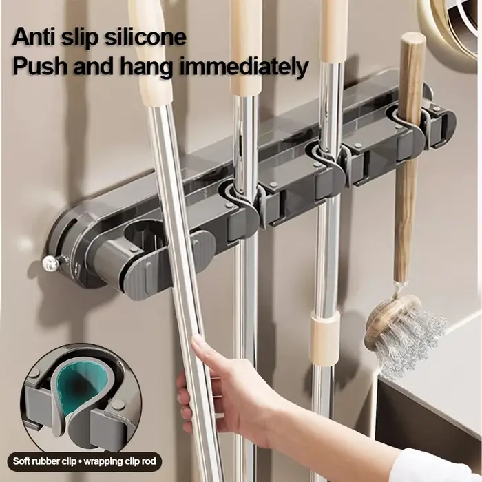 Support de balai pour vadrouille de salle de bain