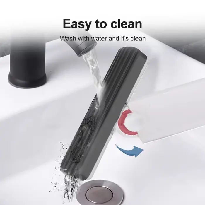 Mini vadrouille Portable pliable, nettoyage ménager, lavage mains libres pour le nettoyage du sol, des fenêtres de bureau, des outils de nettoyage de voiture
