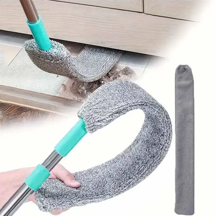 Balai à poussière plat extensible à long manche