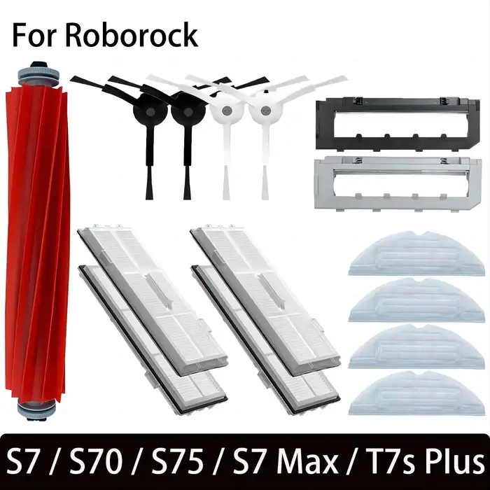 Pièces de rechange pour aspirateur Roborock S7 S70 S7Max T7S T7S Plus, brosse principale, filtre Hep