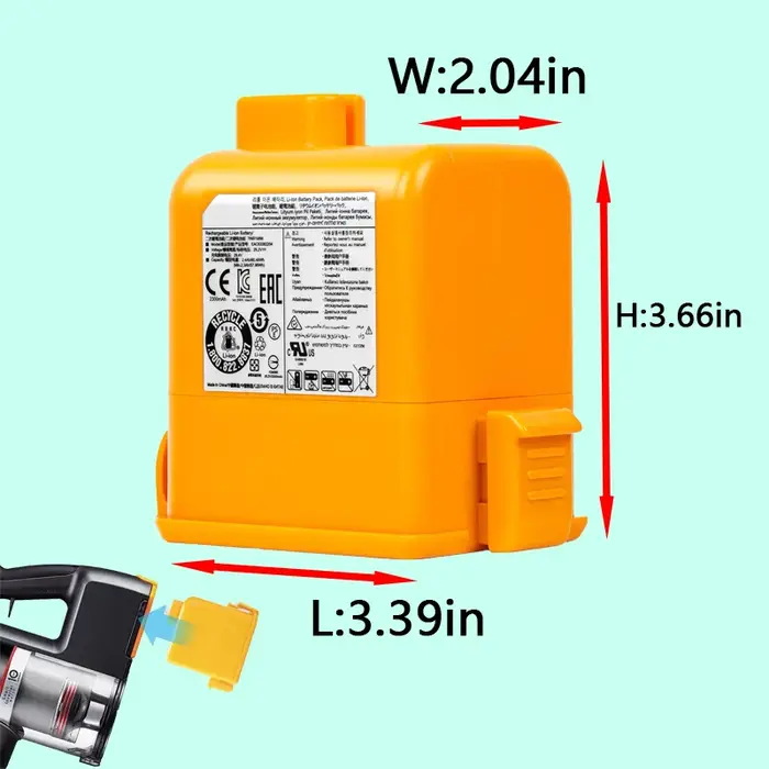 Bonne batterie d'aspirateur 6000mAh pour LG Cord Zero A9