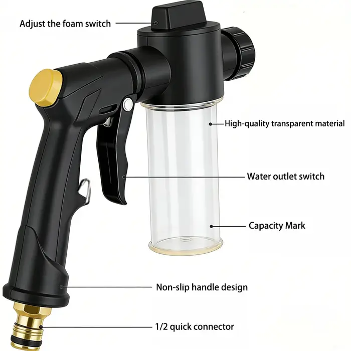 Pistolet de lavage haute pression pour jardin et voiture