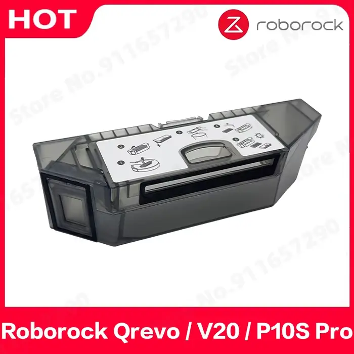 Roborock-Boîte à poussière pour aspirateur Qrevo Master
