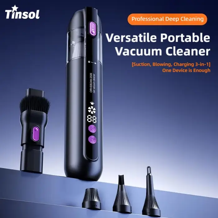 TINSOL Aspirateur de voiture 3-en-1 sans fil 15000PA