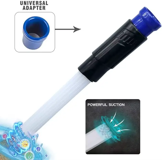Tuyaux d'aspirateur multifonctionnels, brosse anti-poussière et saleté, accessoire universel portable pour aspirateur, outils de nettoyage domestique