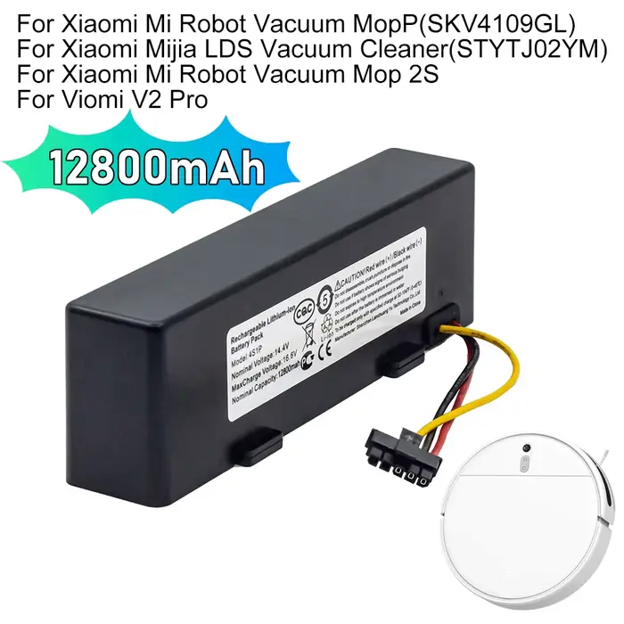 STYTJ02YM-Batterie de 14.8V et 12800mAh pour Aspirateur Xiaomi ATA JIA LDS, Mi Robot Aspirateur-Mop