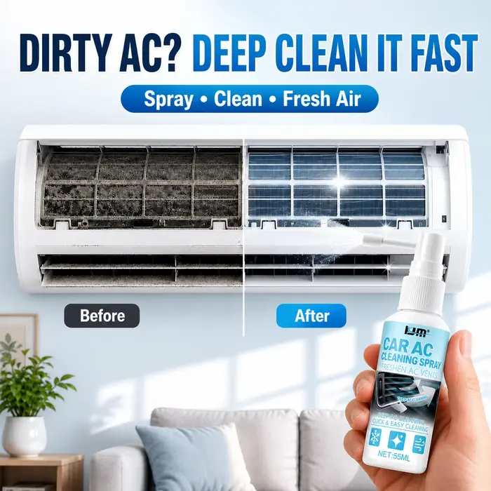 Nettoyant Moussant Double Pulvérisation pour Ventilateurs – Formule Douce et Sûre – Nettoyage Rapide et en Profondeur –