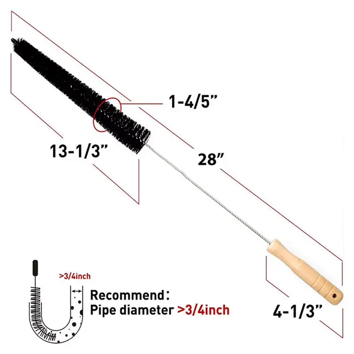 Brosse de nettoyage de radiateur 70cm/75cm