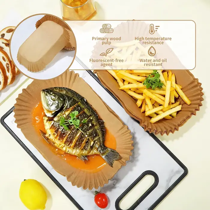 Papier de cuisson jetable pour friteuse à air Philips Airfryer série 3000 Moulinex EZ 901820 Accessoires