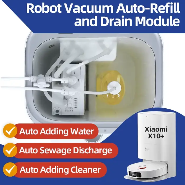 Kit de vidange d'eau pour robot aspirateur Mova P10 P50 Z60 Z70