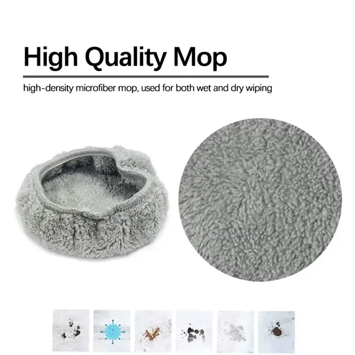 Tampons de nettoyage en microfibre pour HUTT DDC5 DDC55, chiffon lavable de 14.5cm pour nettoyeur de vitres de plongée, Robot rond, chiffon anti-poussière