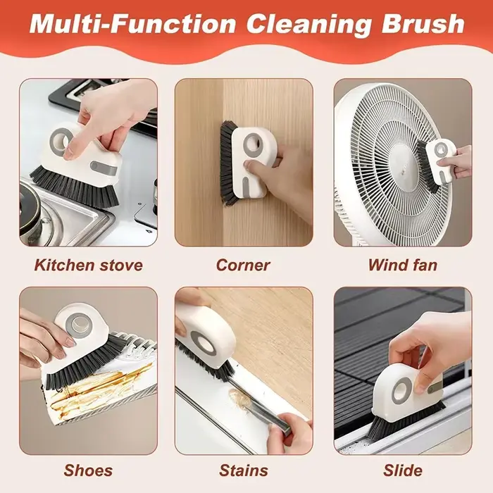 Brosse de nettoyage pour rails de fenêtres