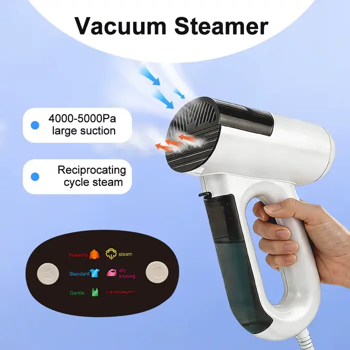 Défroisseur Vapeur Portable Domestique à Forte Aspiration avec Capteur Intelligent sur la Poignée