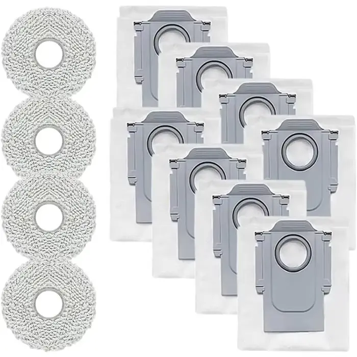 ASWUT-pour Roborock QV 35A/QR 798/QR 598 Robot aspirateur-sacs à poussière (paquet de 12) comprend 4