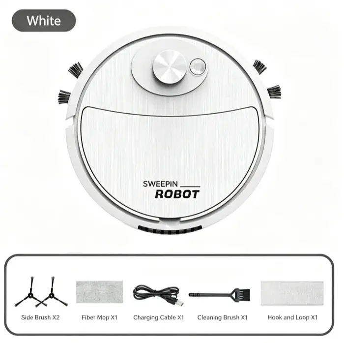 Aspirateur Mini Lenovo 3-en-1, robot aspirateur intelligent, robot de nettoyage domestique, balayage
