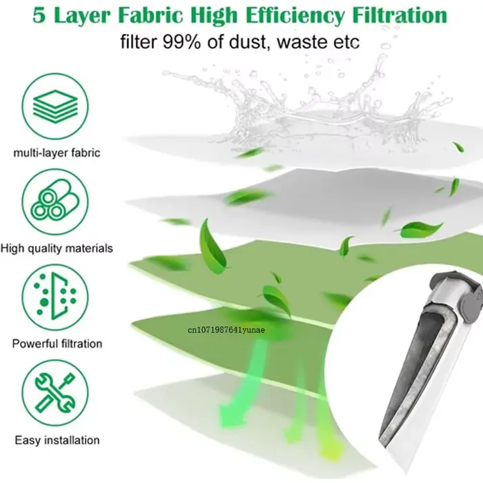 Sacs à poussière compatibles pour aspirateur Vorwerk Kobold VK7 FP7