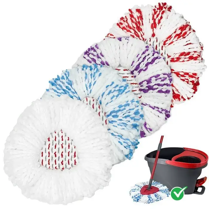 Têtes de rechange en microfibre pour balai serpillère