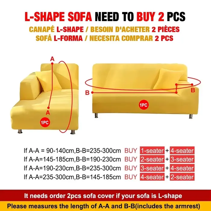 Housse de canapé extensible en velours