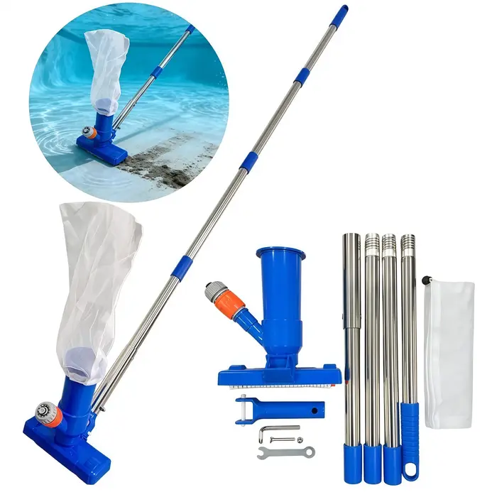 Tête d'aspirateur de piscine avec brosse et kit de nettoyage pour filtre