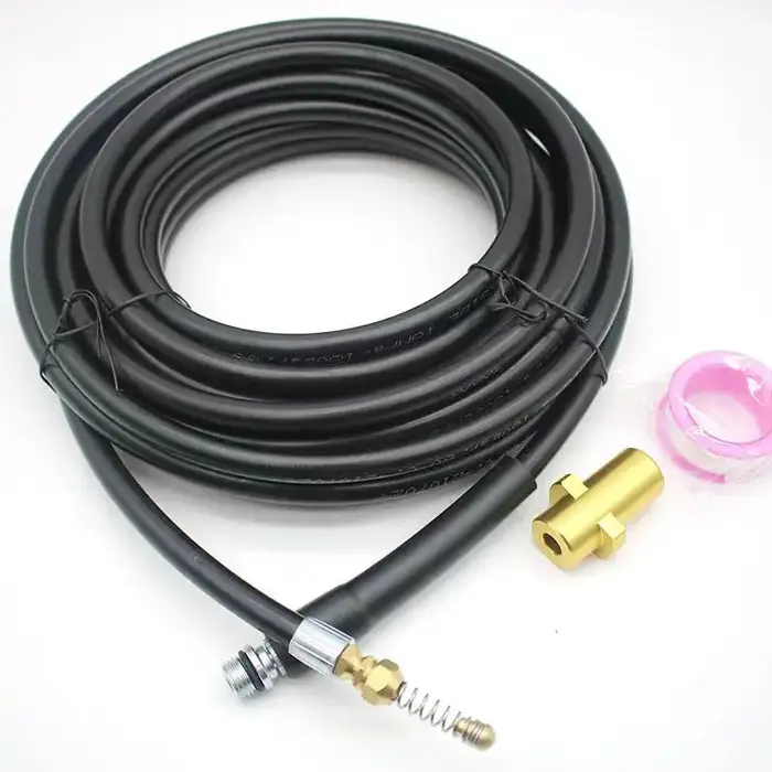 Kit de nettoyage de tuyau d'évacuation des eaux usées avec adaptateur pour nettoyeurs haute pression
