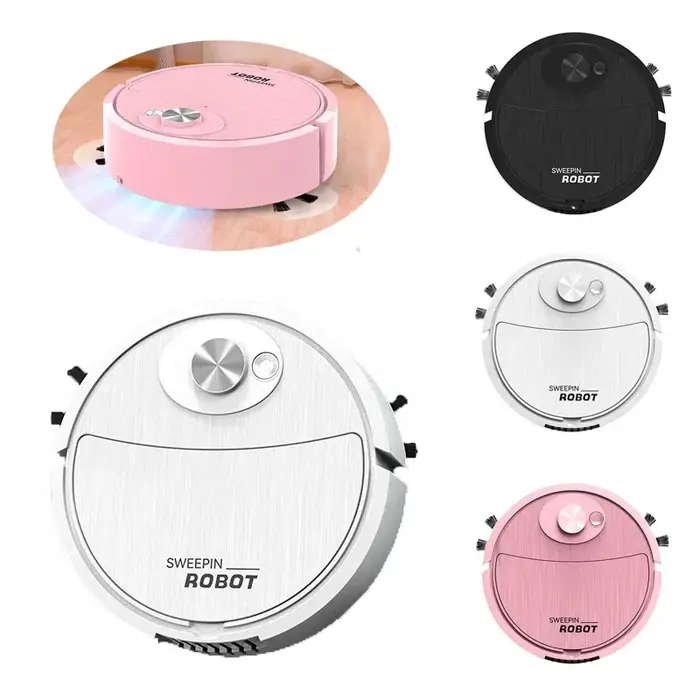 Aspirateur Mini Lenovo 3-en-1, robot aspirateur intelligent, robot de nettoyage domestique, balayage et lavage de la poussière pour la maison, nouveau