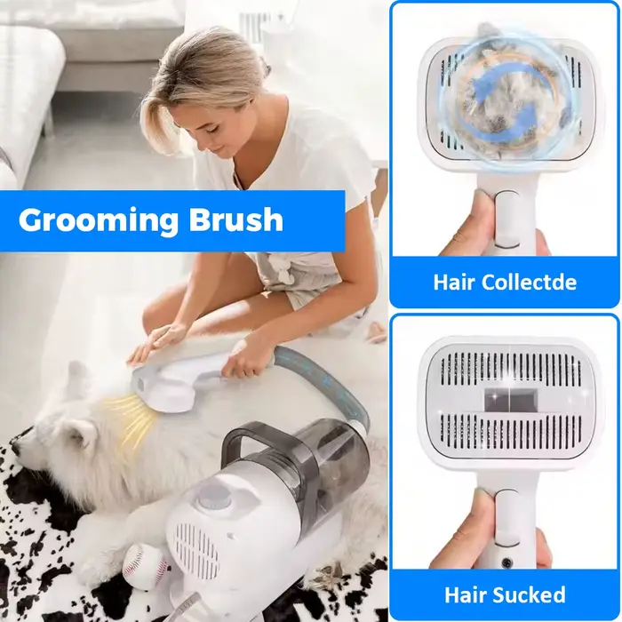 Brosse à poils pour animaux de compagnie de taille moyenne/grande pour aspirateur Dyson V6 V7 V8 V10 V11 V12 V15, tuyau extensible, outil de toilettage pour animaux