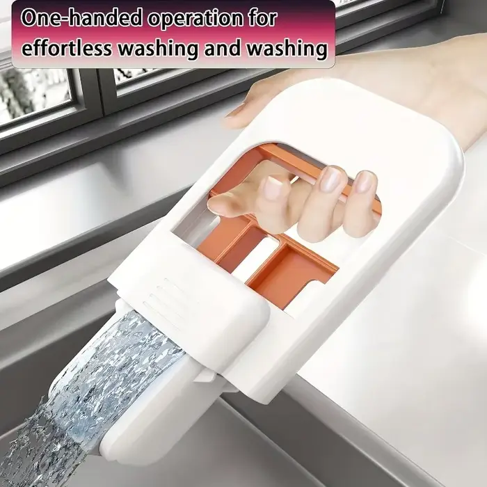 Vadrouille sèche et humide pliable Portable avec 2 têtes amovibles