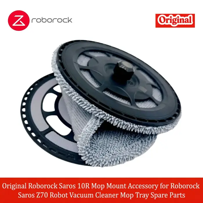 Support de serpillière d'origine Roborock Saros 10R pour aspirateur robot