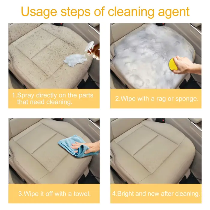 Nettoyant à mousse multifonctionnel pour l'intérieur de la voiture